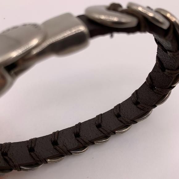 UNO De 50 silver plate leather bracelet - Picture 7 of 7